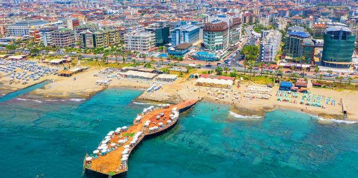 Asia Beach Resort & Spa Hotel'in şık ve konforlu deniz manzaralı otel odası