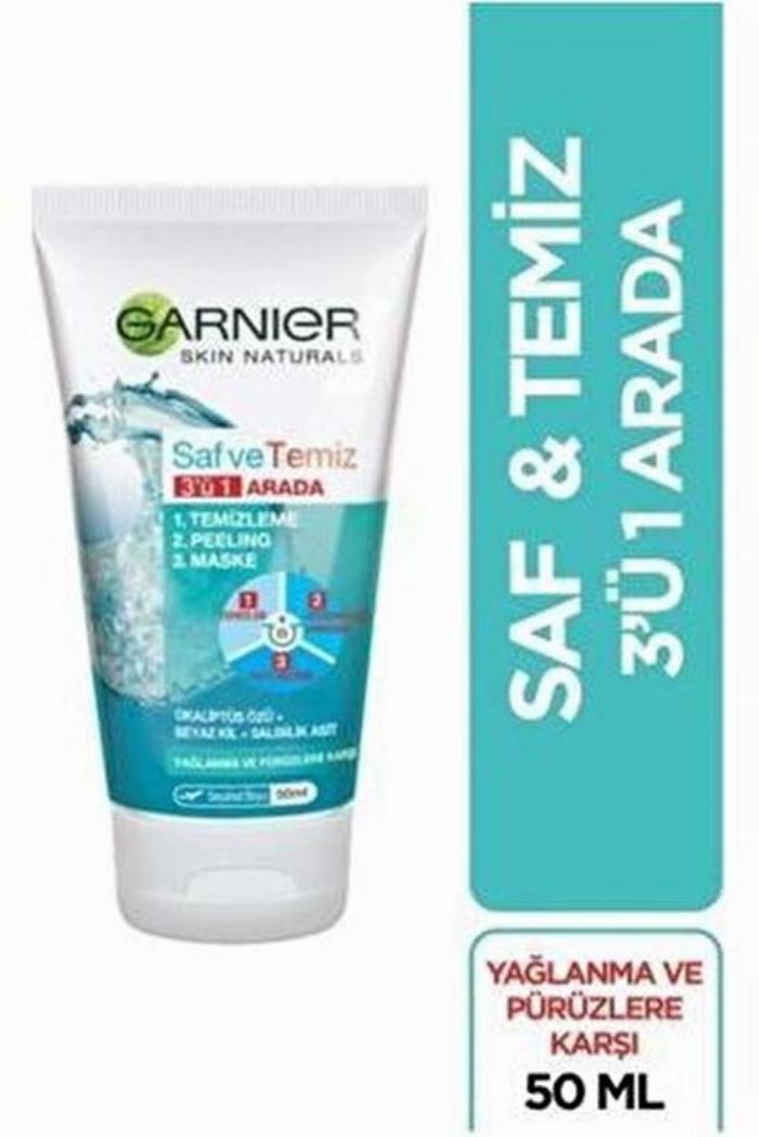 Garnier Sauna Maskesi kullandıktan sonra temiz, pürüzsüz ve canlı görünen bir cildin yakın çekimi