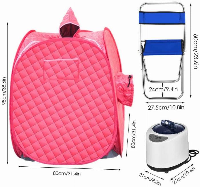 Modern bir ev saunasının sıcaklık ve zaman ayarlarını gösteren kullanımı kolay dijital kontrol paneli ekranı.